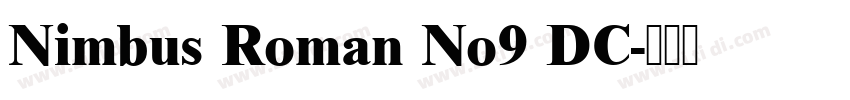 Nimbus Roman No9 DC字体转换